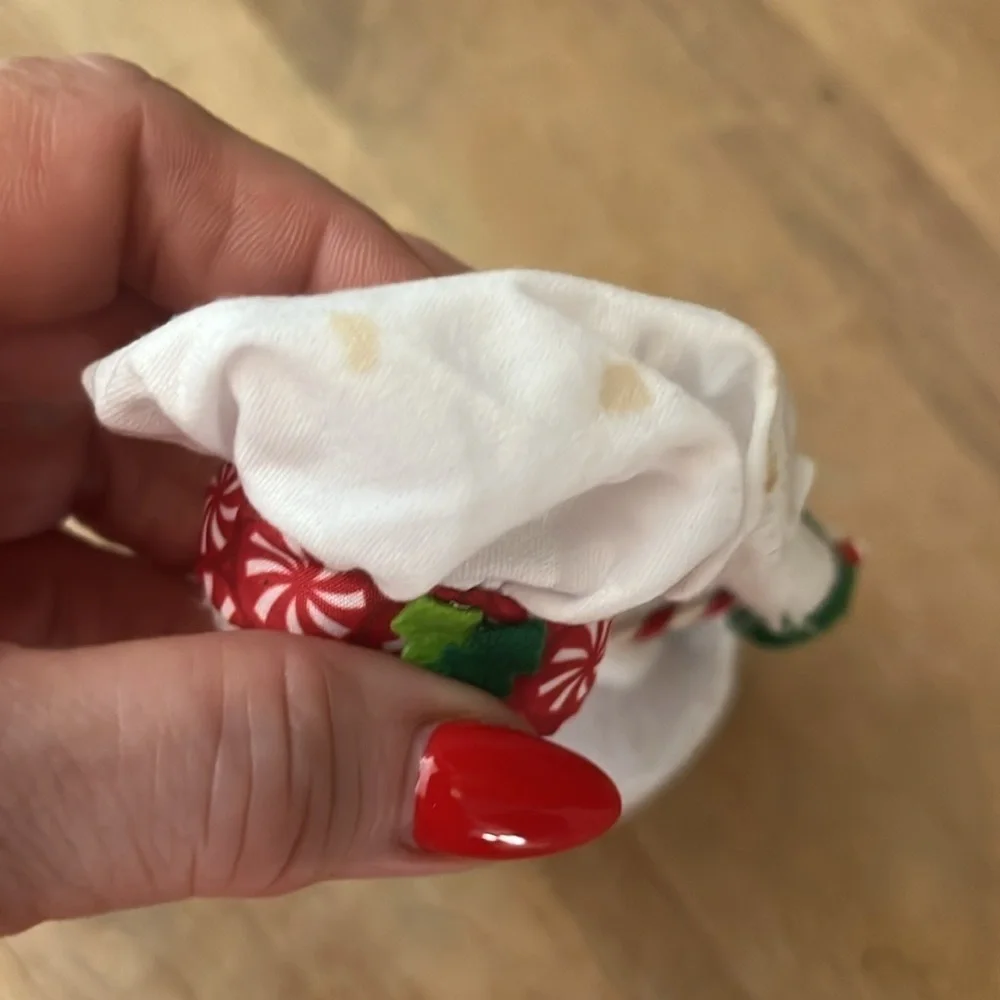Annalee Peppermint Chef Snowman Holiday Christmas 2015 Snowflake Hat Apron